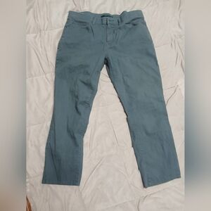 Perry Ellis Dk. Green Blue Slim Fit Stretch Size 6  Pants Size 34x30